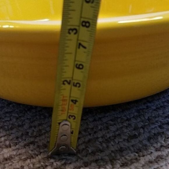 Fiestaware Fiesta Extra Large CERAMIC Bowl Dish Daffodil Yellow 64 oz CONTAINER - Picture 8 of 9